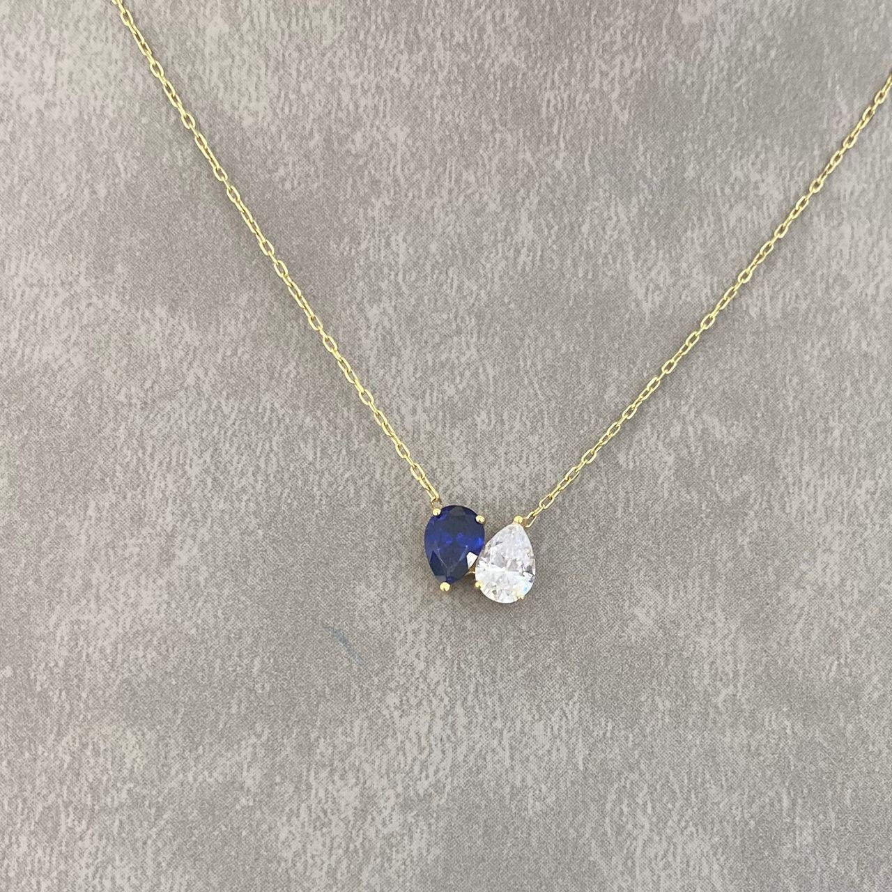 Stone Necklace- Stone Gold Necklace In Lebanon - Gold Gifts for her In Lebanon