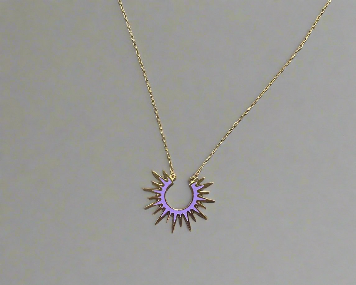 Colored Gold Necklace - Designer Gold Necklace In Lebanon- Gold Gifts For Women In Lebanon