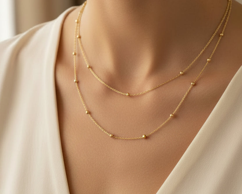 Simple Necklace - Gold Women Necklace In Lebanon - Gold Gifts In Lebanon