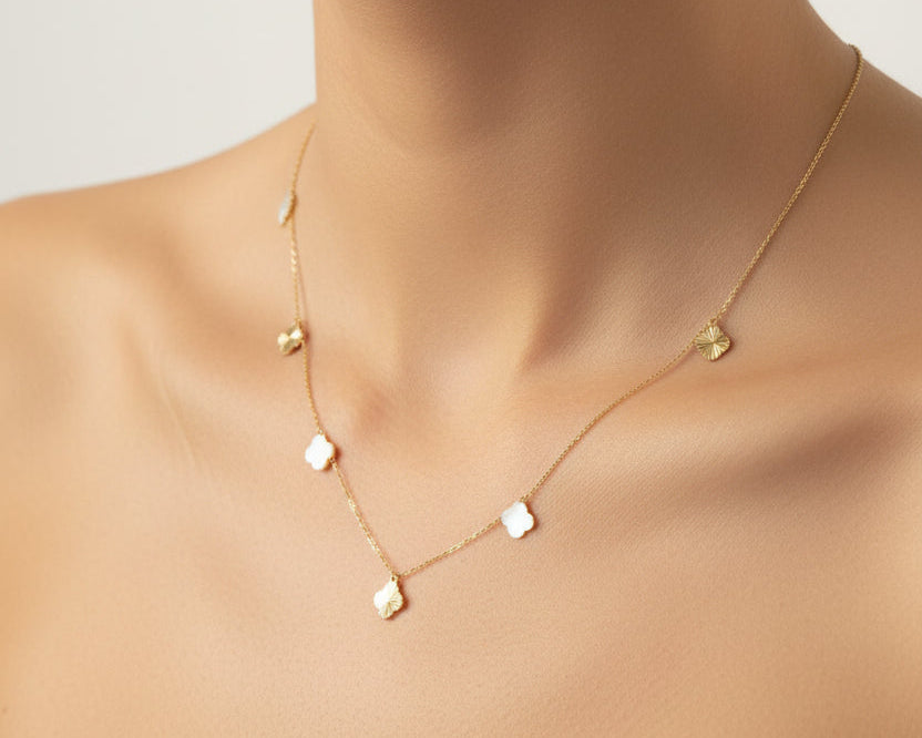 Simple Necklace | 50% off diamonds Saleh Jewelry, 18k gold Zouk branch Saleh Jewelry, bridal gold summer 2025 Lebanon