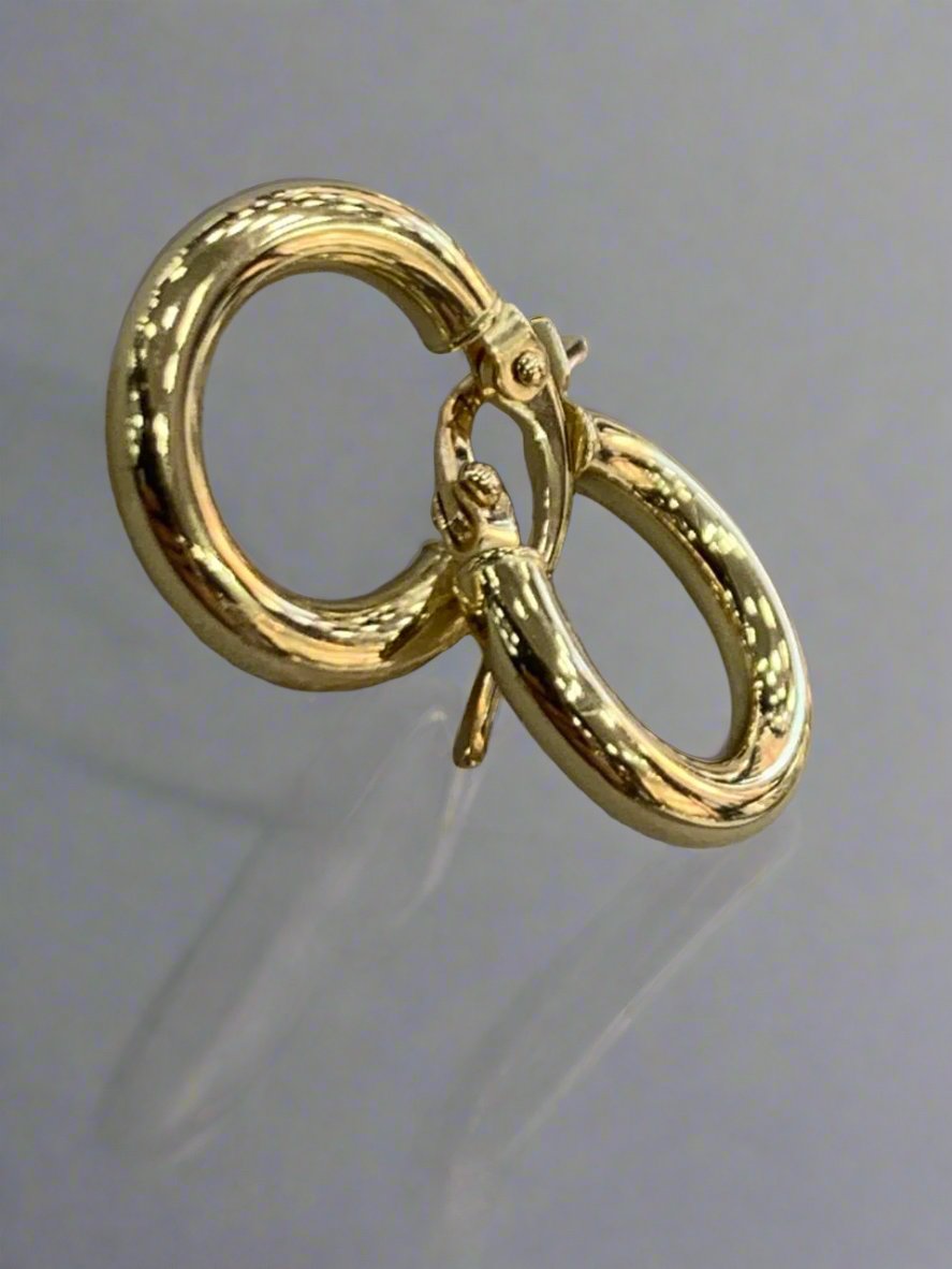 hoops earrings - Gold valentine gifts For Women In Lebanon - gold shops in Kaslik, Jounieh