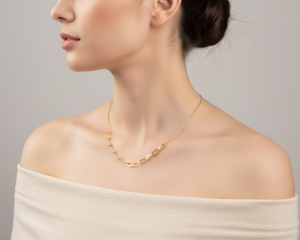 Simple Necklace - Gold Women Necklace In Lebanon - Gold Gifts In Lebanon