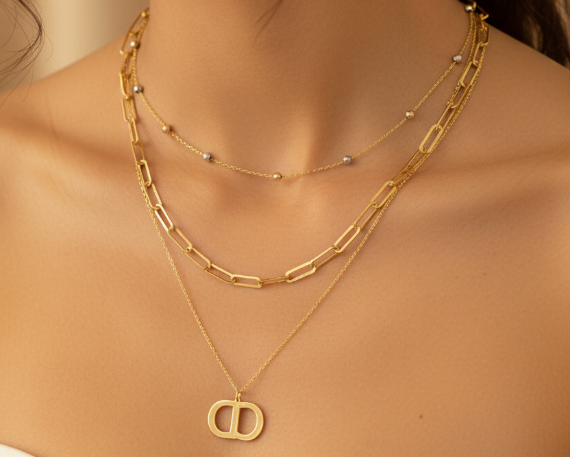 Simple Necklace - Gold Women Necklace In Lebanon - Gold Gifts In Lebanon