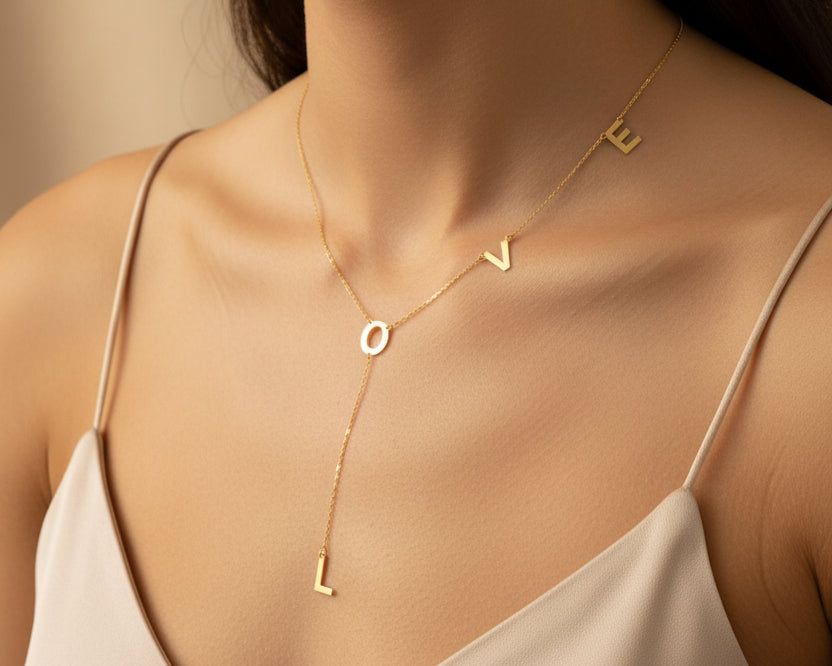 Simple Necklace - Gold Women Necklace In Lebanon - Valentine necklace for her