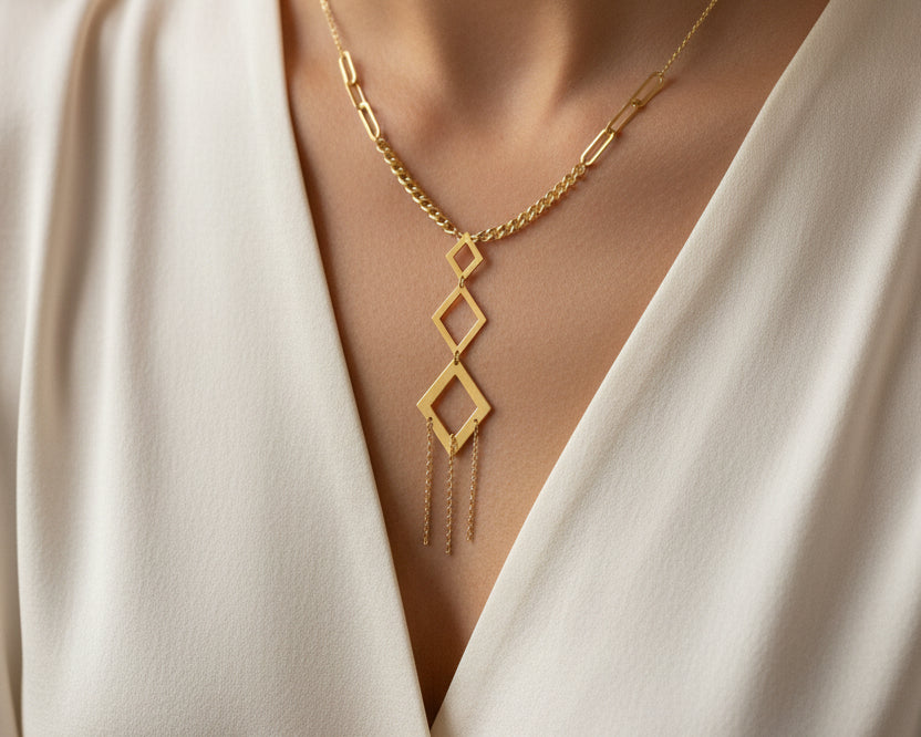 Simple Necklace - Gold Women Necklace In Lebanon - Gold Gifts In Lebanon