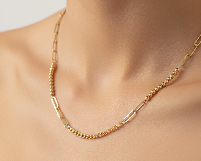 Simple Necklace - Gold Women Necklace In Lebanon - Gold Gifts In Lebanon