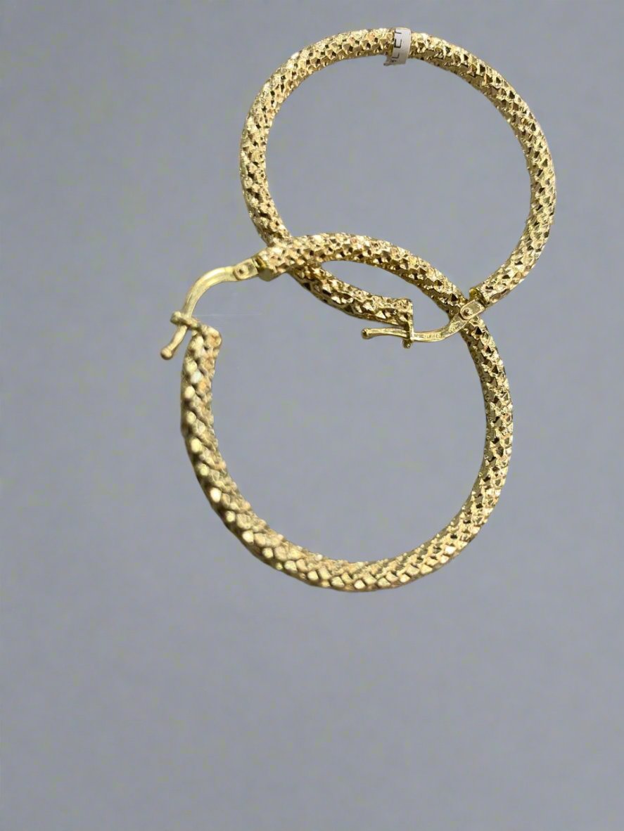 hoops earrings - Gold valentine gifts For Women In Lebanon - gold shops in Metn