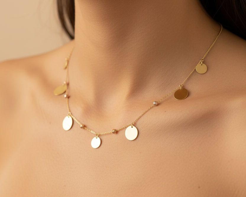 Simple Necklace - Gold Women Necklace In Lebanon - Gold Gifts In Lebanon