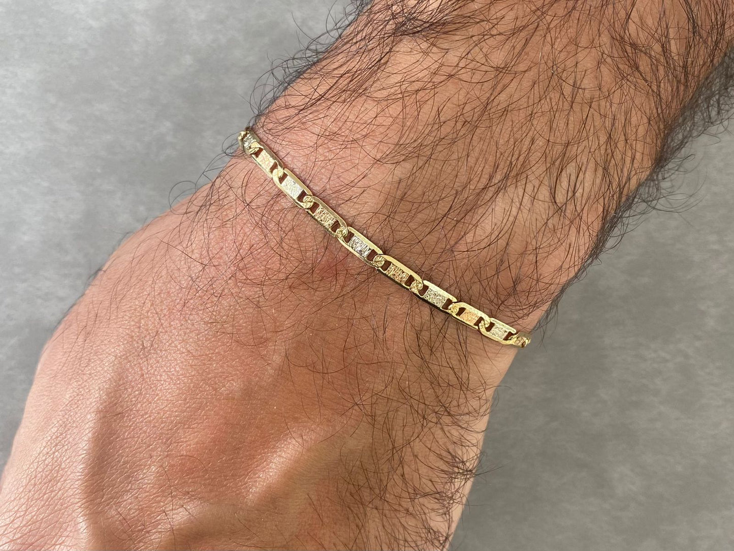 Man Bracelet - Gold Bracelet For Men In Lebanon - White Gold & Pink Gold In Lebanon