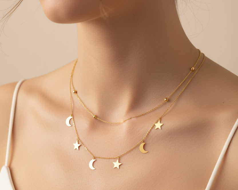 Simple Necklace - Gold Women Necklace In Lebanon - Gold Gifts In Lebanon