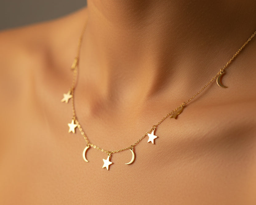Simple Necklace | 50% off diamonds Saleh Jewelry, 18k gold Zouk branch Saleh Jewelry, bridal gold summer 2025 Lebanon