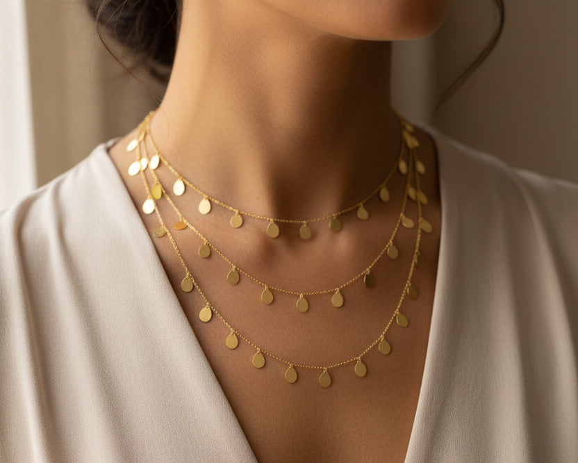 Simple Necklace - Gold Women Necklace In Lebanon - Gold Gifts In Lebanon