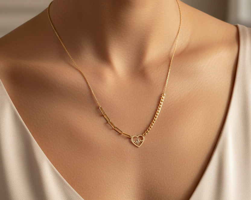 simple necklace | 50% off diamonds Saleh Jewelry, 18k gold Zouk branch Saleh Jewelry, trendy gold bracelets for summer