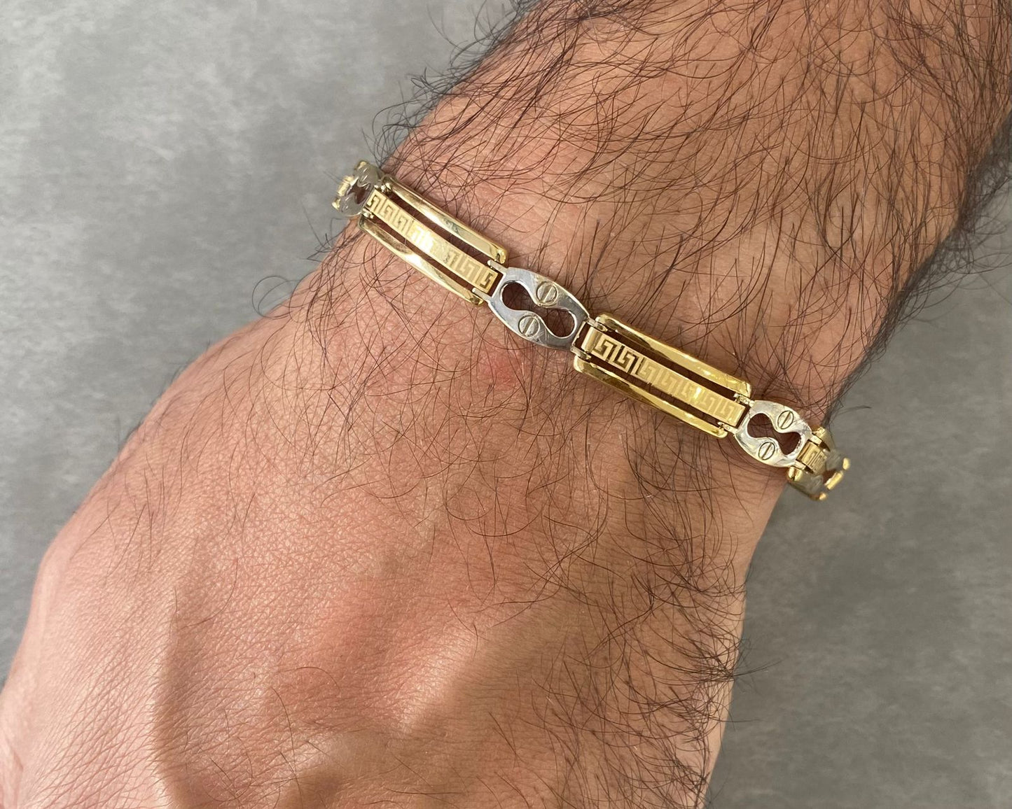 Man Bracelet - Gold Bracelet For Men In Lebanon - White Gold & Pink Gold In Lebanon