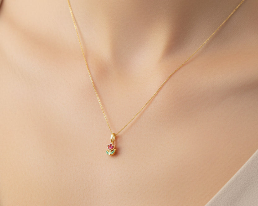 Simple Necklaces - Simple Gold Necklaces - Gold Gifts Lebanon