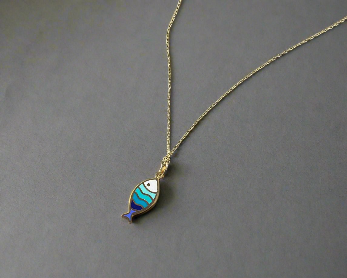 Colored Gold Necklace - Designer Gold Necklace In Lebanon- Gold Gifts For Women In Lebanon