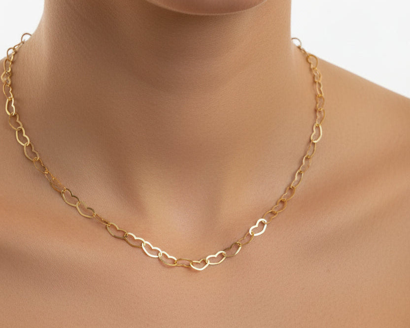 Simple Necklace | 50% off diamonds Saleh Jewelry, 18k gold Zouk branch Saleh Jewelry, bridal gold summer 2025 Lebanon
