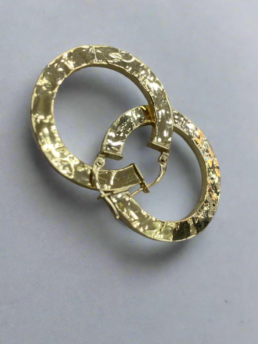 HOOPS EARRINGS - Gold valentine gifts For Women In Lebanon - gold shops in Kaslik, Jounieh