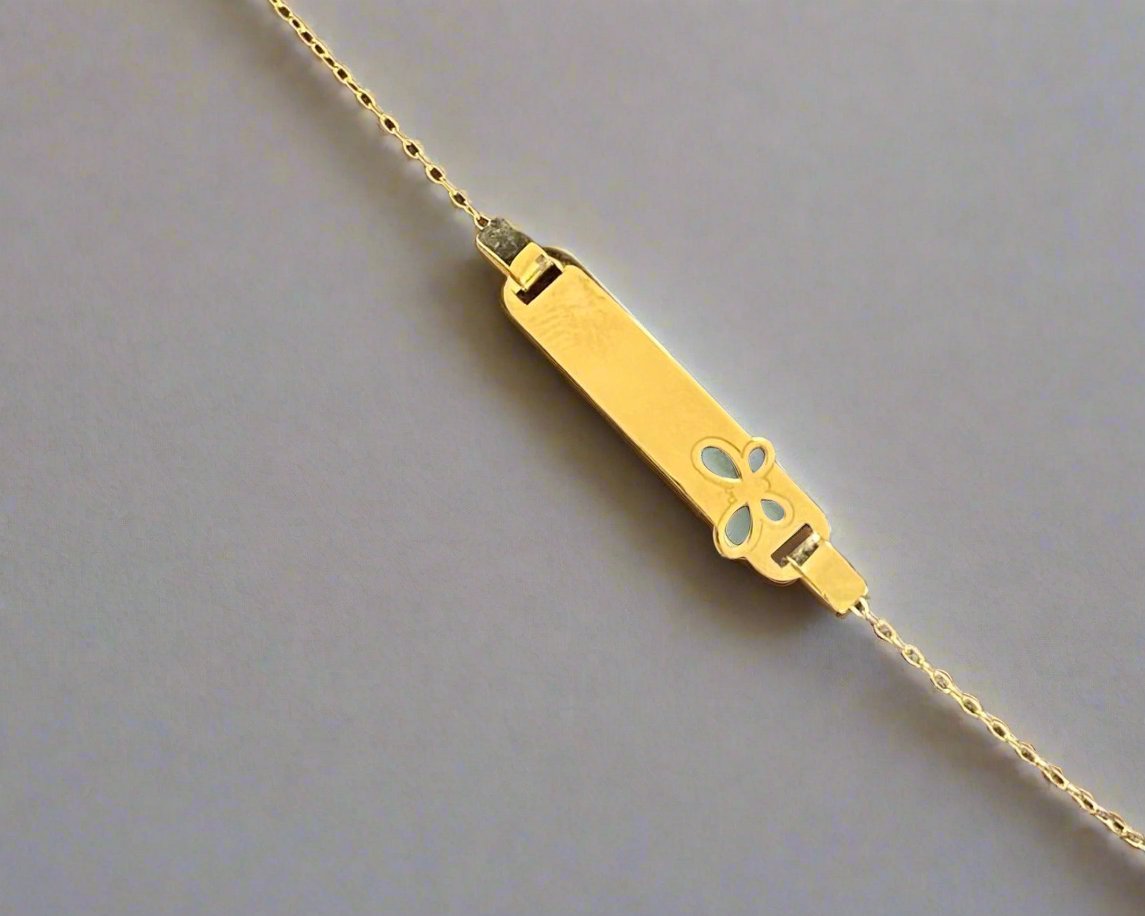 New Born Bracelet - 18kt Gold Gifts For Babies In Lebanon