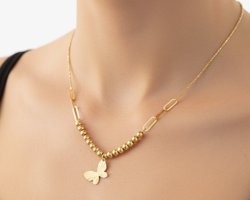 Simple Necklace | 50% off diamonds Saleh Jewelry, 18k gold Zouk branch Saleh Jewelry, bridal gold summer 2025 Lebanon