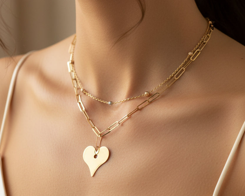 Simple Necklace - Gold Women Necklace In Lebanon - Gold Gifts In Lebanon