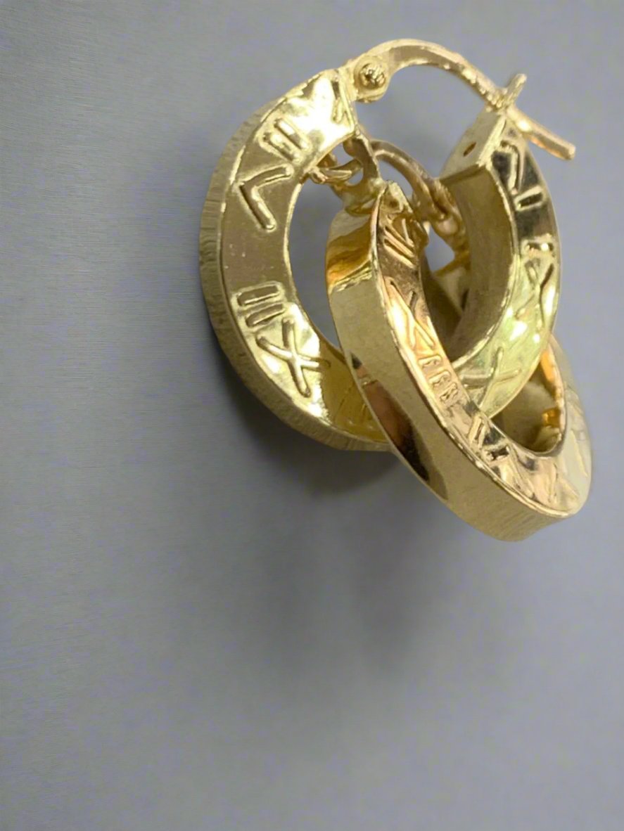 hoops earrings - Gold valentine gifts For Women In Lebanon - gold shops in Kaslik, Jounieh
