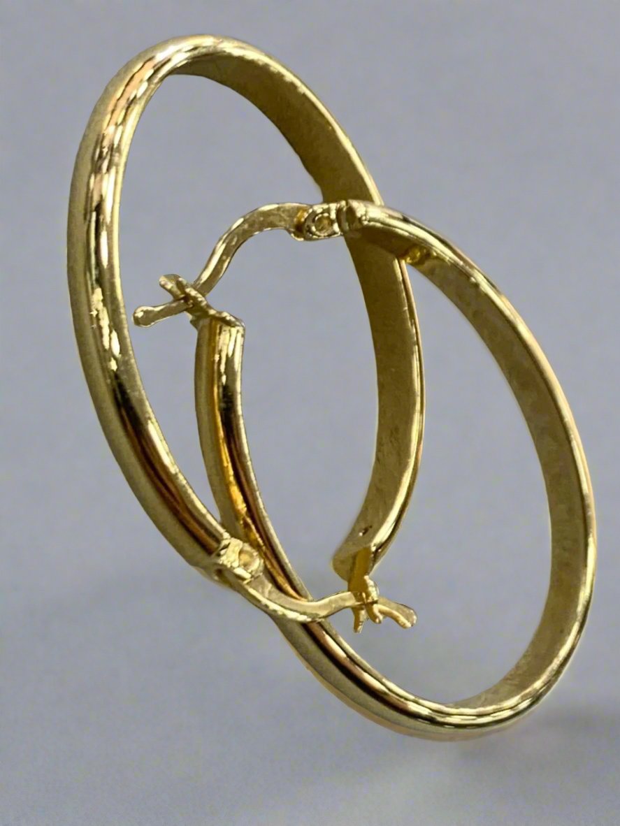 hoops earrings - Gold valentine gifts For Women In Lebanon - gold shops in Kaslik, Jounieh