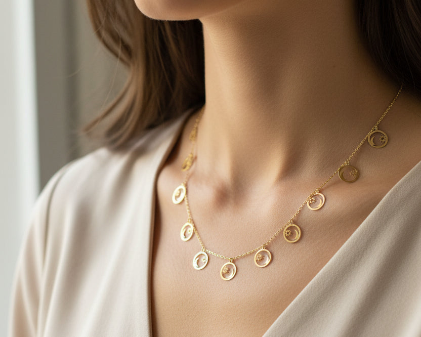 Simple Necklace - Gold Women Necklace In Lebanon - Gold Gifts In Lebanon