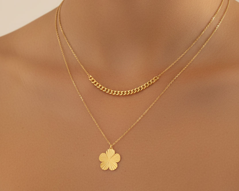 Simple Necklace - Gold Women Necklace In Lebanon - Gold Gifts In Lebanon - Valentine necklace for her