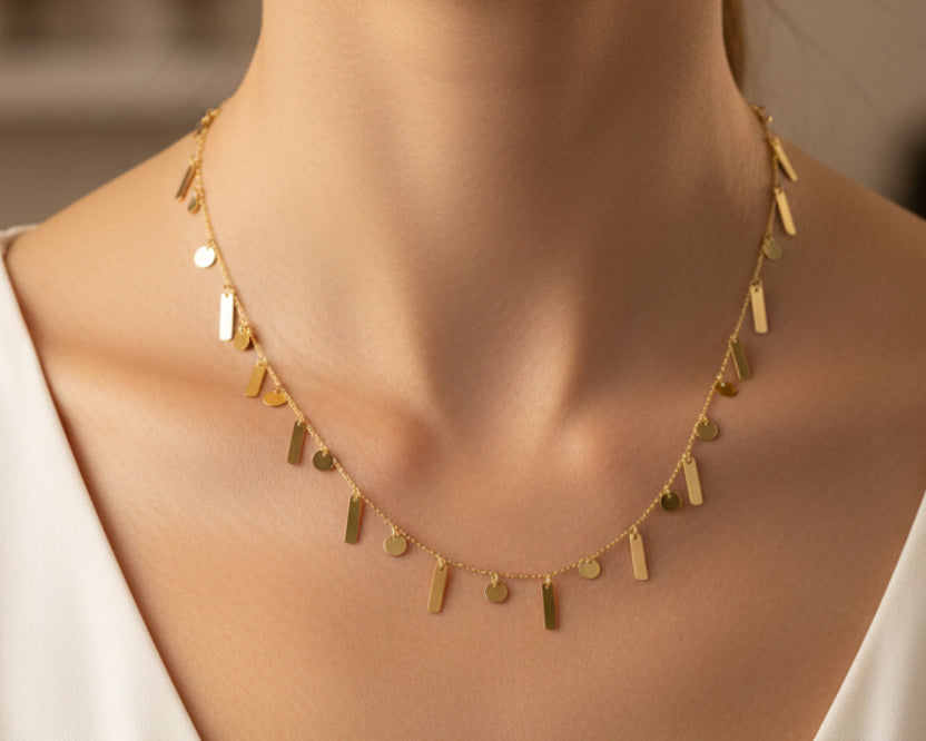 Simple Necklace - Gold Women Necklace In Lebanon - Gold Gifts In Lebanon