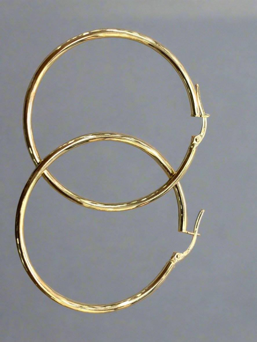 hoops earrings - Gold valentine gifts For Women In Lebanon - gold shops in Kaslik, Jounieh