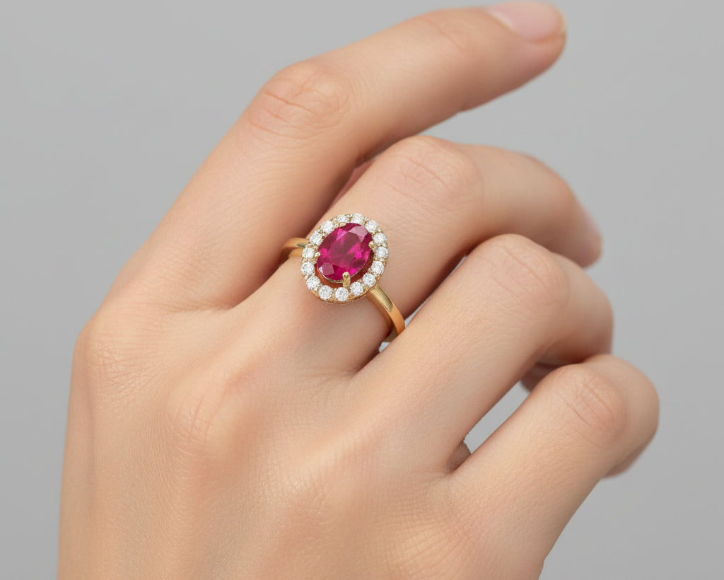 Rubby Rings - 18k Christmas gifts in Lebanon