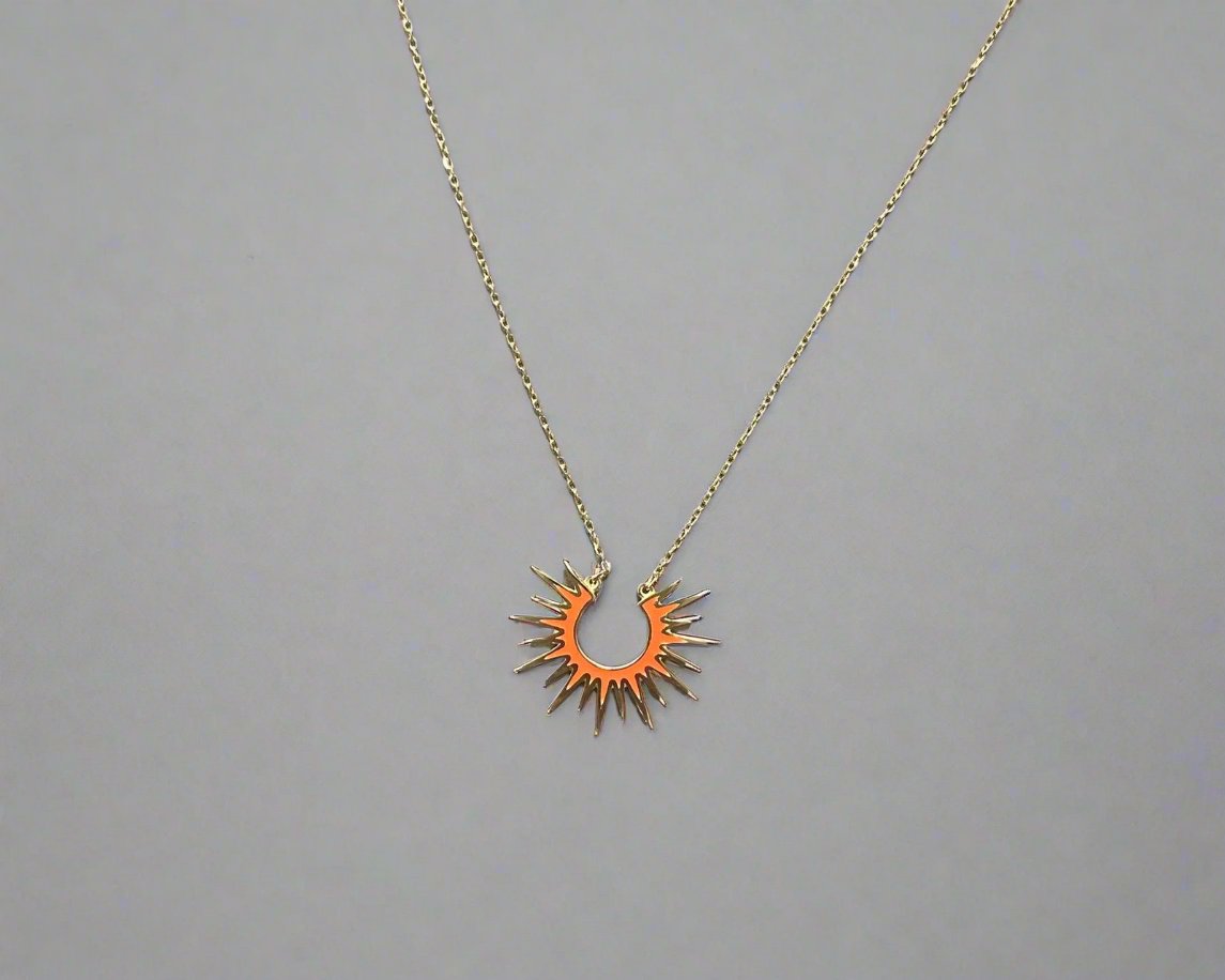 Colored Gold Necklace - Designer Gold Necklace In Lebanon- Gold Gifts For Women In Lebanon