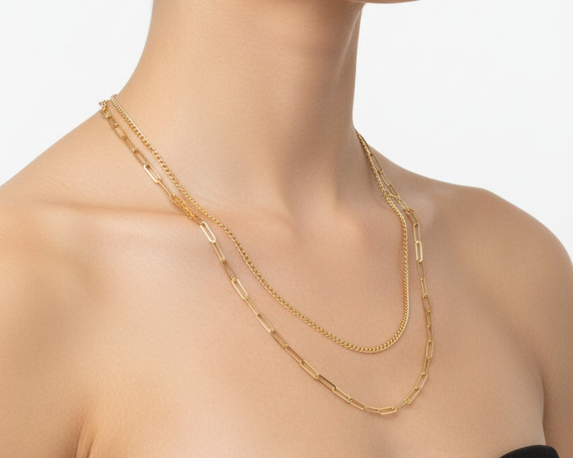 Simple Necklace - Gold Women Necklace In Lebanon - Gold Gifts In Lebanon