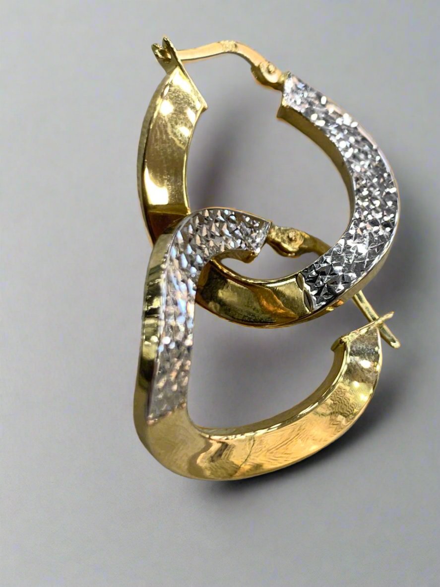 HOOPS EARRINGS - Gold valentine gifts For Women In Lebanon - gold shops in Kaslik, Jounieh