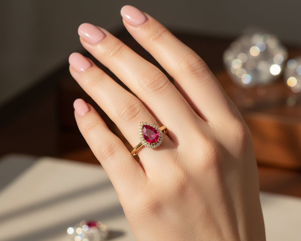Rubby Rings - 18k Christmas gifts in Lebanon