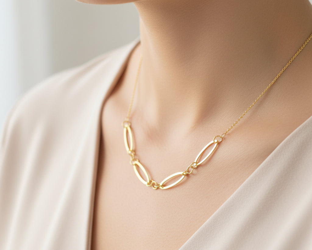 Simple Necklace - Valentine gift for wife In Lebanon - Gold Gifts In Lebanon