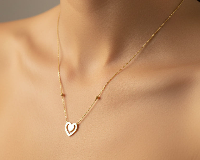 Simple Necklace | 50% off diamonds Saleh Jewelry, 18k gold Zouk branch Saleh Jewelry, bridal gold summer 2025 Lebanon