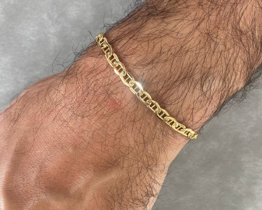 Man Bracelet - Gold Bracelet For Men In Lebanon - White Gold & Pink Gold In Lebanon