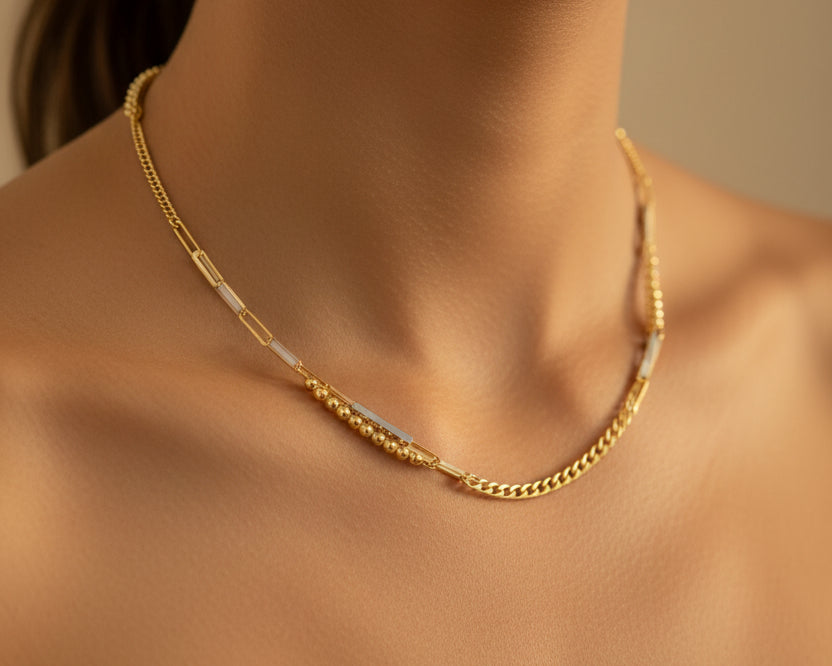 Simple Necklace - Gold Women Necklace In Lebanon - Gold Gifts In Lebanon