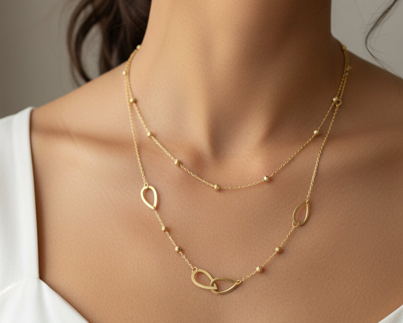 Simple Necklace - Gold Women Necklace In Lebanon - Gold Gifts In Lebanon