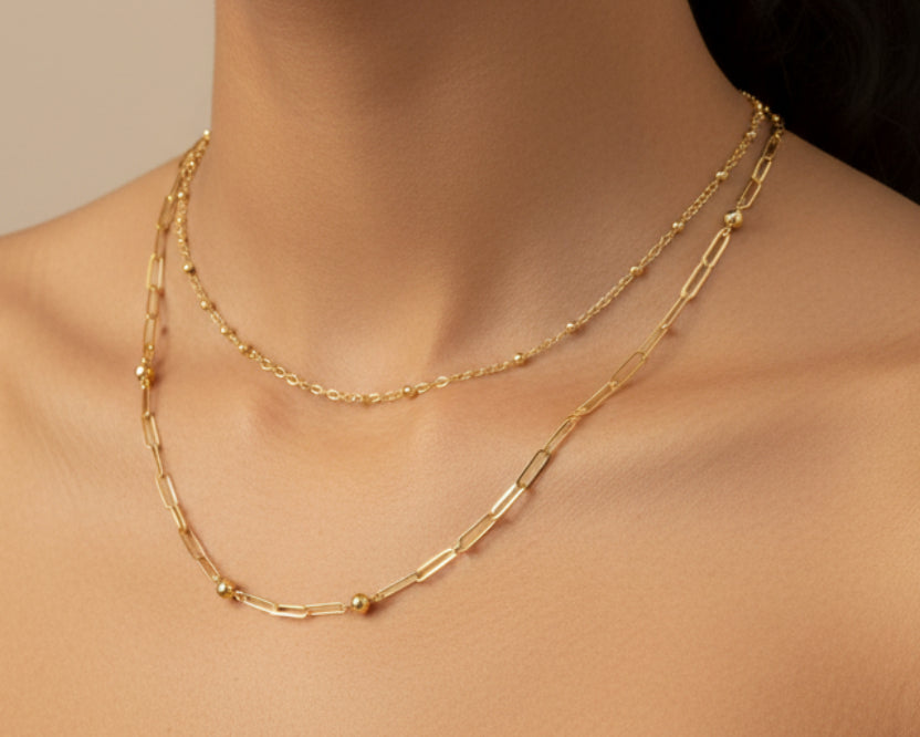 Simple Necklace - Gold Women Necklace In Lebanon - Gold Gifts In Lebanon