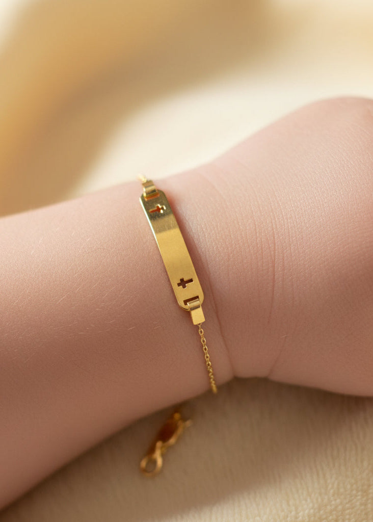 New Born Bracelet - 18kt Gold Gifts For Babies In Lebanon
