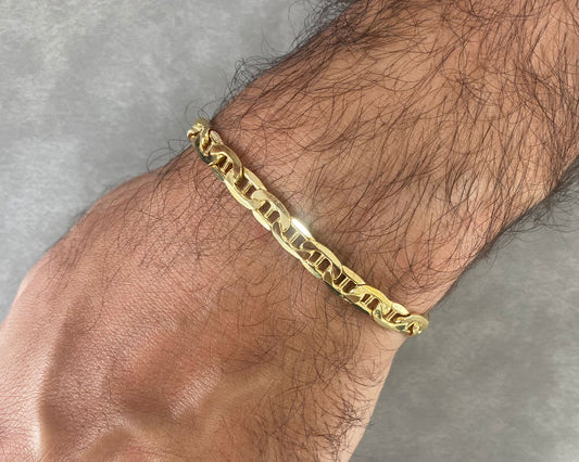 Man Bracelet - Gold Bracelet For Men In Lebanon - White Gold & Pink Gold In Lebanon
