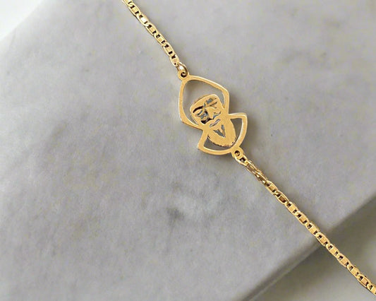 New Born Bracelet - 18kt Gold Gifts For Babies In Lebanon