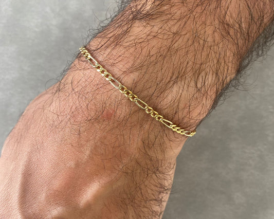 Man Bracelet - Gold Bracelet For Men In Lebanon - White Gold & Pink Gold In Lebanon
