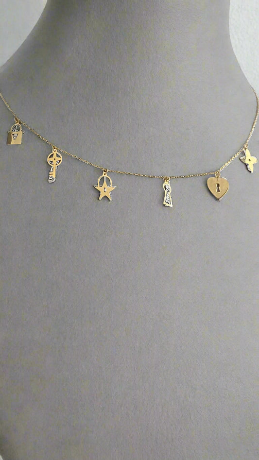 Simple Necklace  - Gold Women Necklace In Lebanon - Gold Gifts In Lebanon