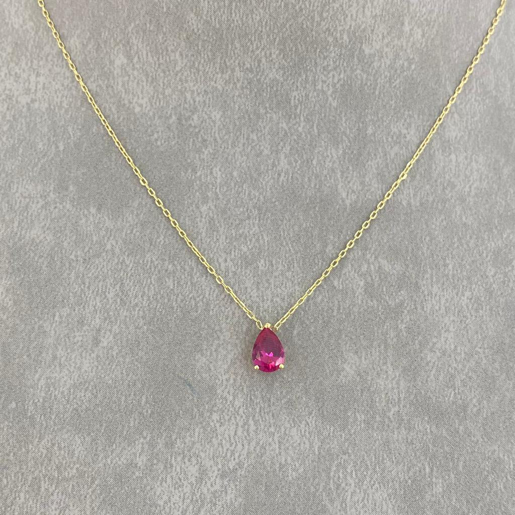 Stone Necklace- Stone Gold Necklace In Lebanon - Gold Gifts for her In Lebanon