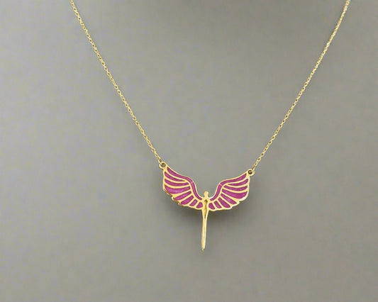 Colored Gold Necklace - Designer Gold Necklace In Lebanon- Gold Gifts For Women In Lebanon